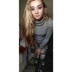 Croft&Barrow Grey Cableknit Pullover Turtleneck